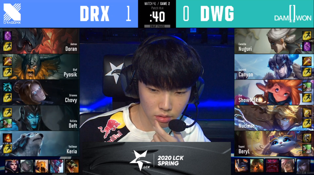 MAD碾压DRX，Canyon操刀奇招英雄翻盘成都决赛之夜3:1（釜山）